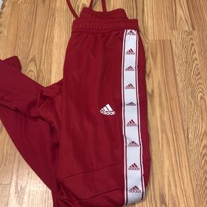 Red Adidas Joggers